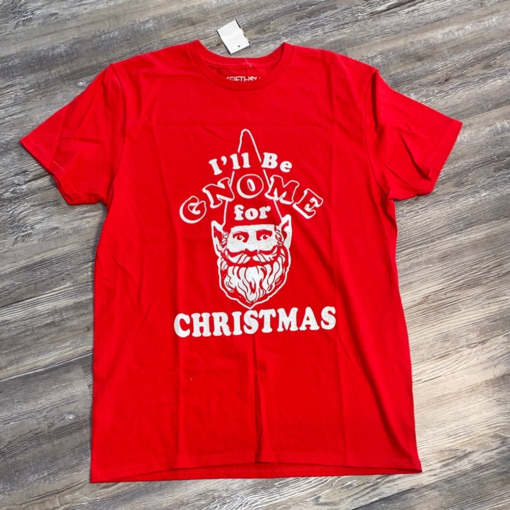 NWT FIFTH SUN Christmas Gnome Tee M